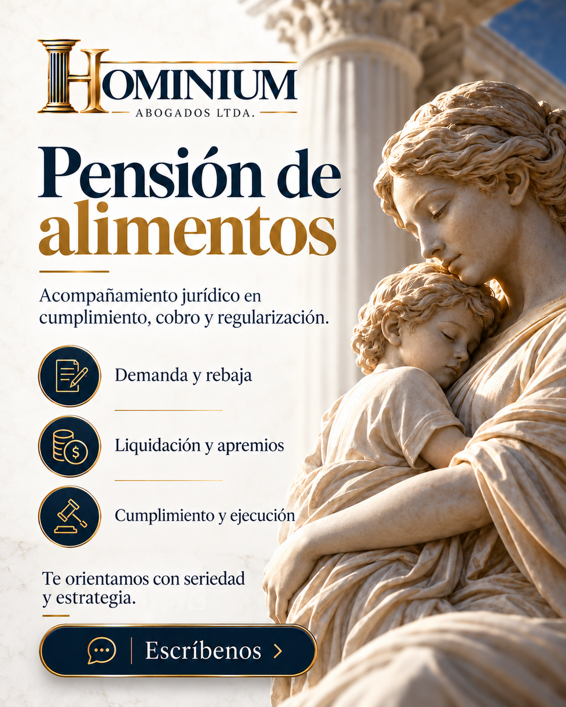 Pieza de marca Hominium: Derecho de familia