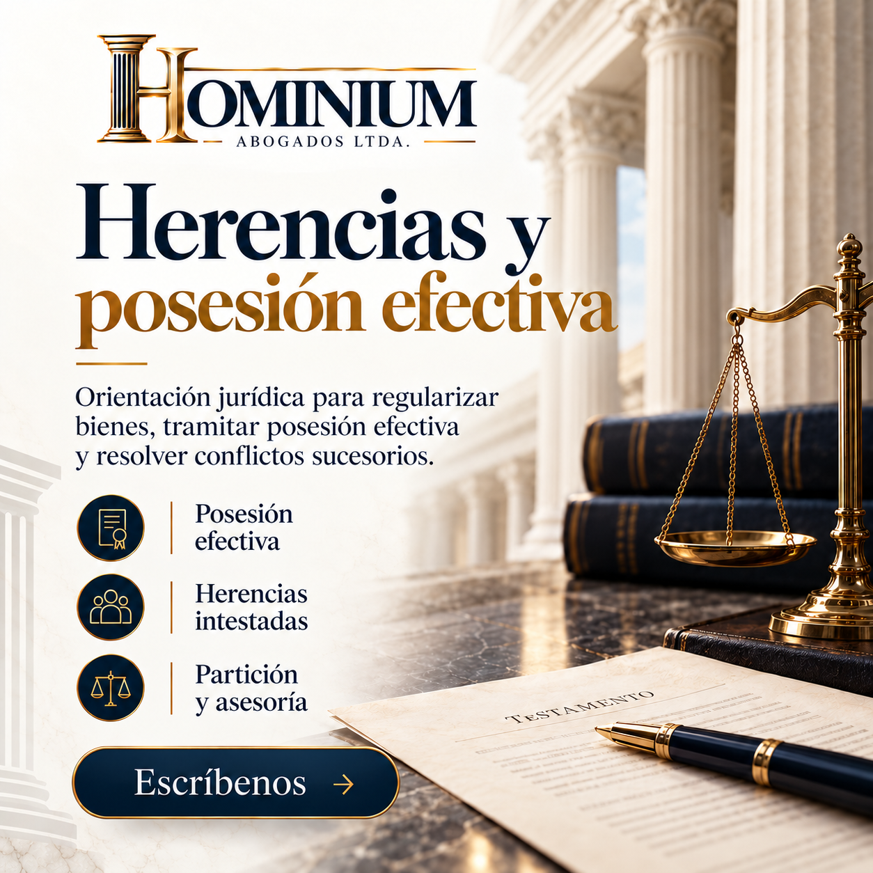 Pieza de marca Hominium: Herencias y sucesiones